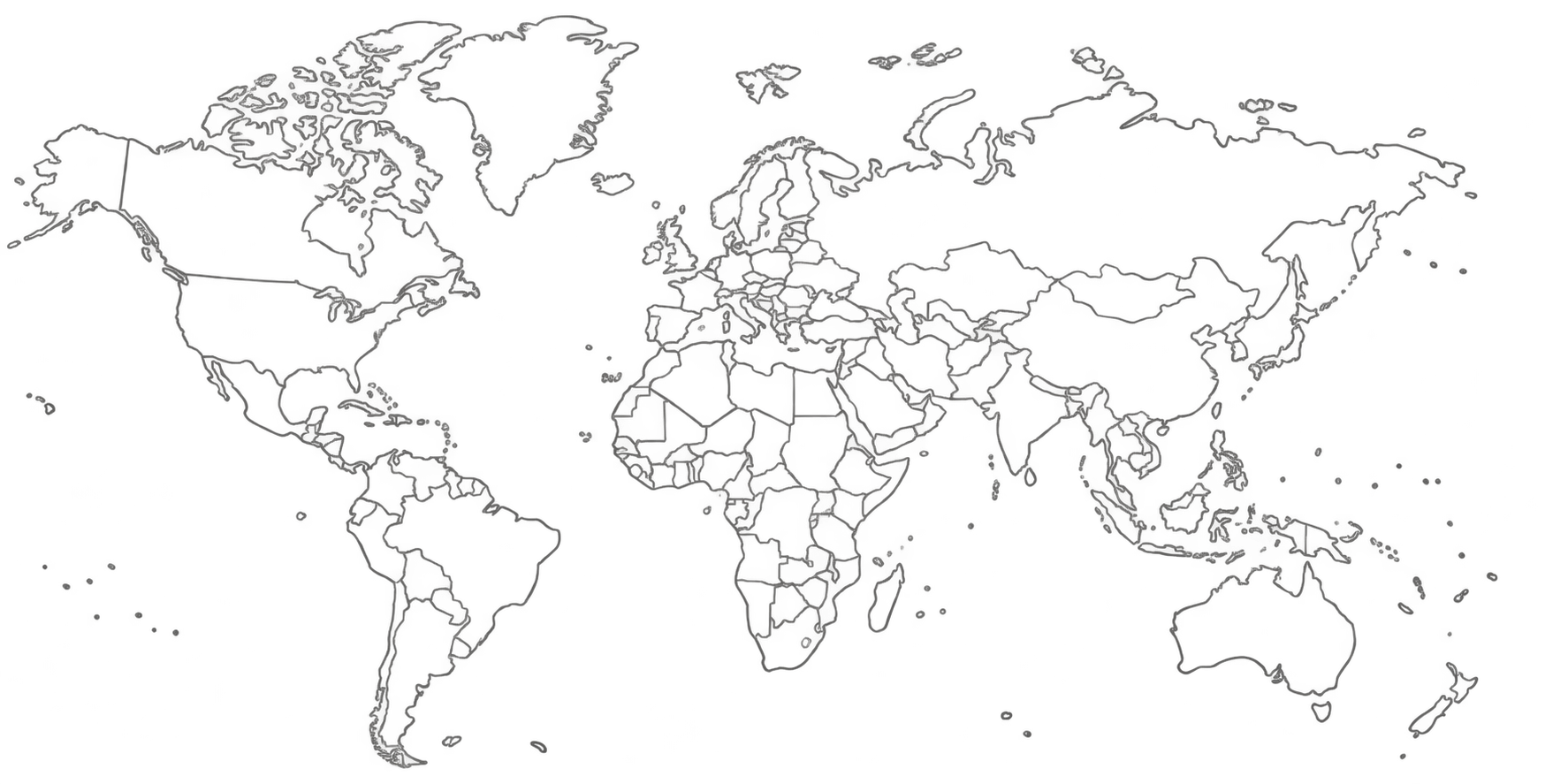 Outline of the world